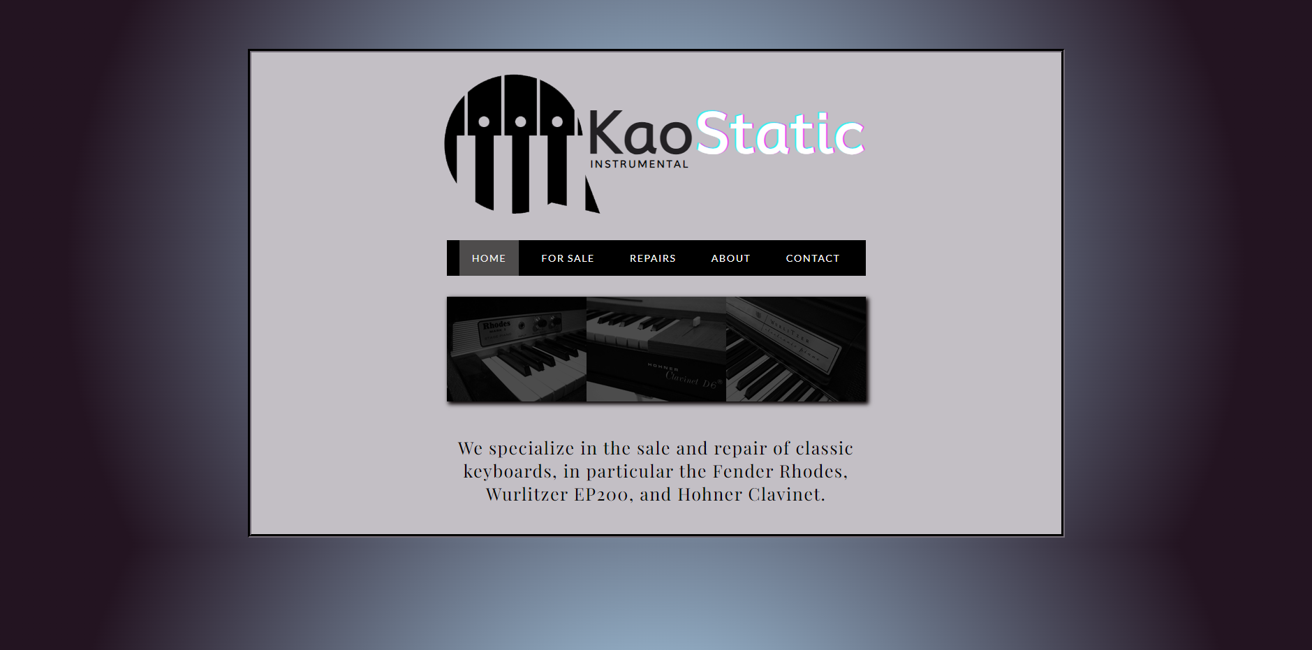 Keyboard Store Modernized